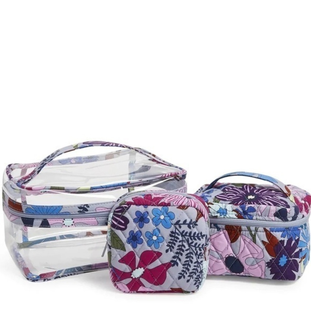 Vera Bradley 3-Piece Cosmetic Organizer Set BRAND NEW